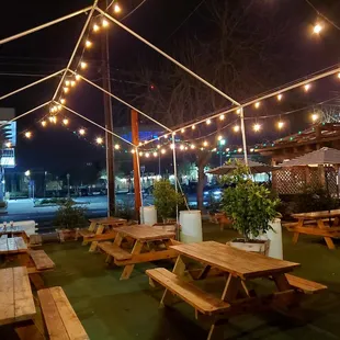 sushi and sashimi, outside