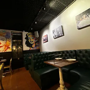 interior, sushi and sashimi