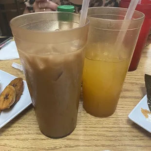 Horchata and agua de mango