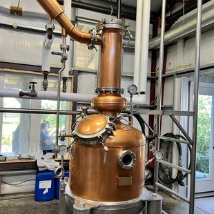 Copper pot still