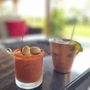 Bloody Mary and Moscow Mule