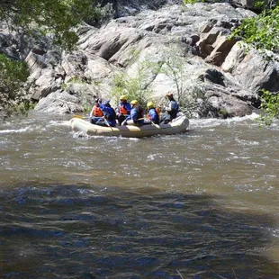 Every 4 hours or less there are people river rafting its a separate company more down the mountain before arriving at this campground