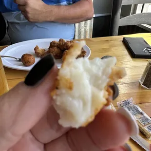 Stole a bite of the hubby's catfish...it was amazing