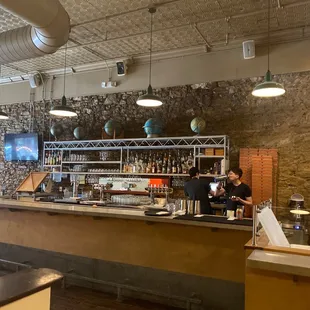 the interior of a coffee shop