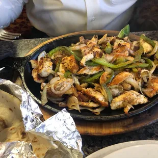Chicken fajitas