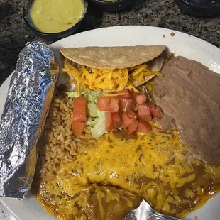 Enchilada plate