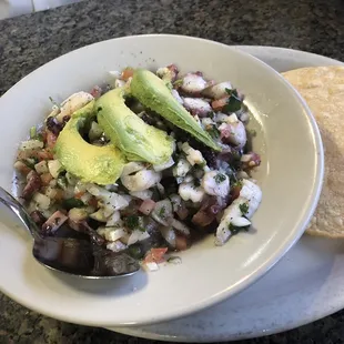 Ceviche Costeño (octopus)