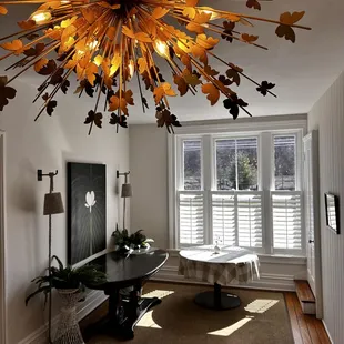 The lighting fixtures and decor were perfect