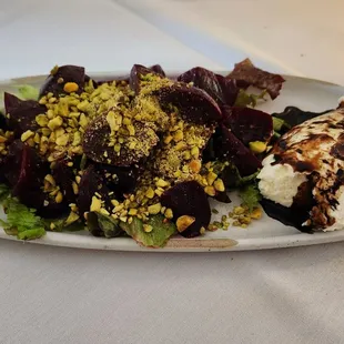 Beet and whipped cheese starter