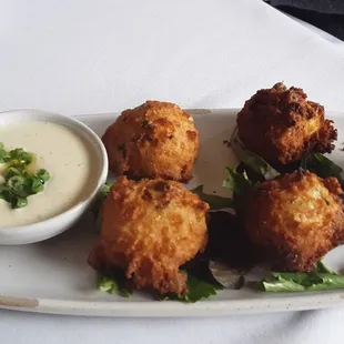 Cheddar Scallion Fritters