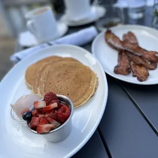 Pancakes and bacon