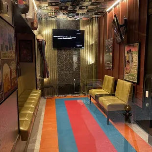 Inside karaoke room