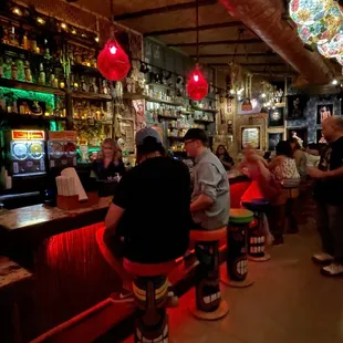 The bar is filled with curiosities to keep you amused while trying their drinks.