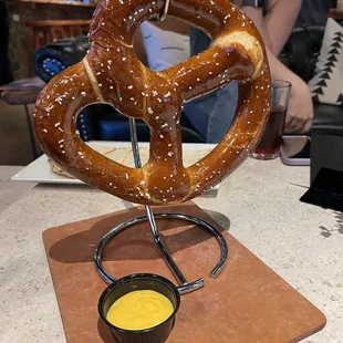 The large pretzel