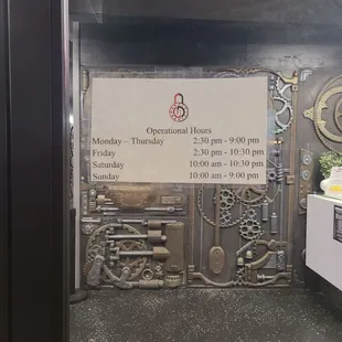 Hours of Operation - 10/2023