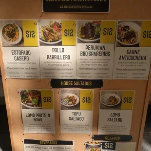 Here is the menu. Your welcome.