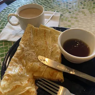 Monte Cristo crape and coffee