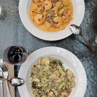 Pappardelle Pesto e Pollo