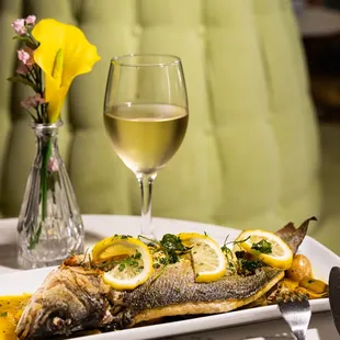 grilled fish, food, seafood, grilled seafood, fish