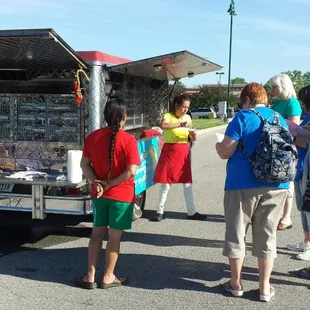 Food truck at local Farmers Market