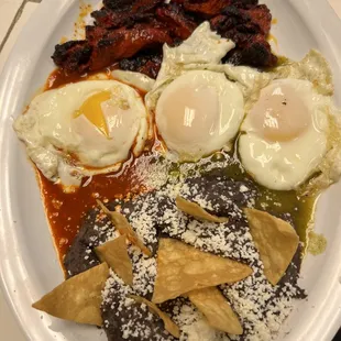 a plate of mexican food