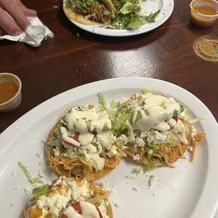 Taco plate &amp; Tostadas
