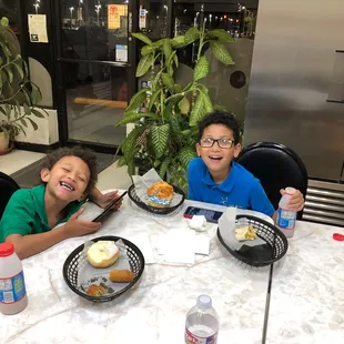 Here with the kiddos