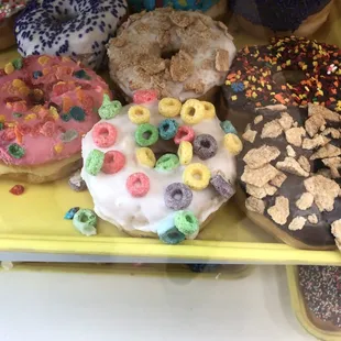 a variety of doughnuts