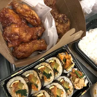 Combo Drumstick Kimchi Kimbap ( )