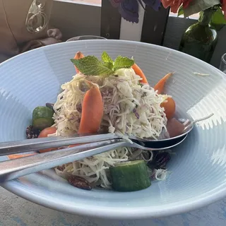 Cabbage Salad with Almond Vinaigrette