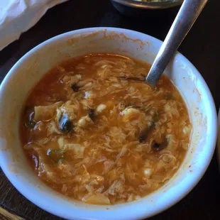 Hot and sour soup.