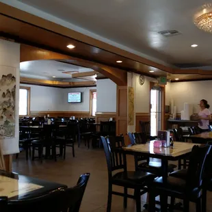 the interior of a restaurant