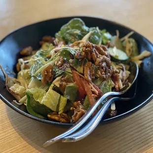 a bowl of food