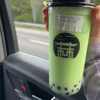 Green Honeydew Milk Tea