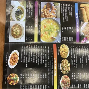the menu