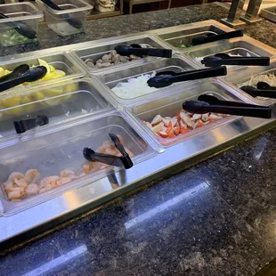 a variety of food items