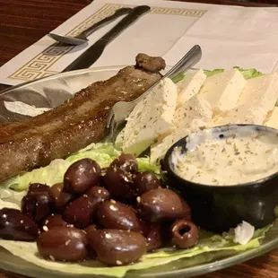 a plate of food