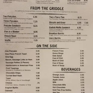 Menu as of 10/29/2023