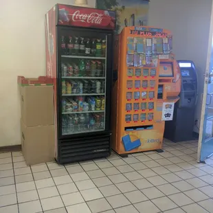 Lotto and atm. They have 2 signs saying they had 2 winners there.