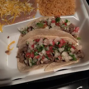 Carne Asada meal. About $8 July 2017