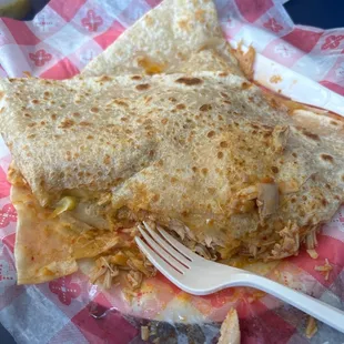 This was the chicken and Cheese Quesadilla