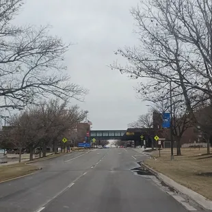 Drive up area before the terminal