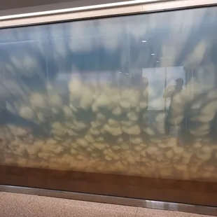 Wall inside upstairs bathroom