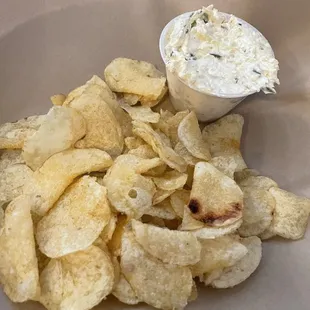 Delicious and creamy pickle dip