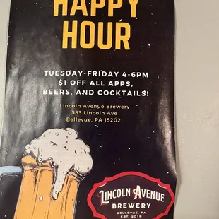Happy hour specials