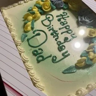 Half &amp; Half cake for my dad's birthday!