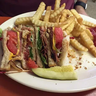 Last half of a club...