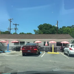 Outdoor seating available.