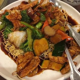 HK style chow mein