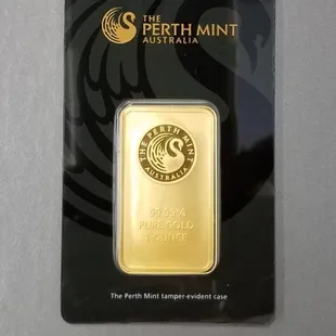 1 oz. .9999 Gold Australian Perth Mint Bar